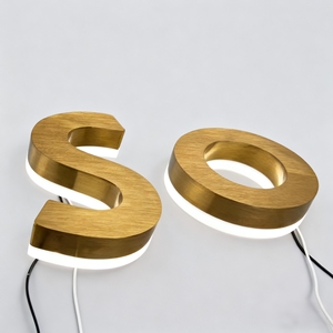 Tùy chỉnh 3D <span class=keywords><strong>LED</strong></span> Backlit thư dấu hiệu kinh doanh bàn chải thư ngoài trời 3D signage Backlit chữ dẫn đăng ký cho cửa hàng kinh doanh - Product Image 6