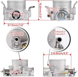 309-05-1050 70Mm Alpha Loạt Throttle Cơ Thể Thay Thế Cho Honda B/D/H/F Loạt 1990-2001 Acura Integra 1996-2000 Civic - Product Image 3