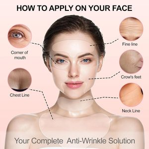 Wholesale 100% <strong>Silicone</strong> Reusable <strong>Silicone</strong> Chest <strong>Face</strong> Forehead Neck Eye Beauty Nursing Pads Anti Wrinkle <strong>Patches</strong> for Women's <strong>Face</strong> - Product Image 3