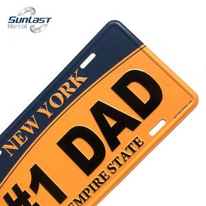 Benutzer definierte geprägte Aluminium gedruckt Nummern schild <span class=keywords><strong>Diy</strong></span> Vintage Nummern schild Nummern Seite Nummern schild - Product Image 3