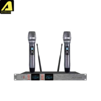 Microphone sans fil ACTPRO AUDIO ACT-3388 - Corps métallique, étanche, son surround, pour petites performances intérieures, audio professionnel 3