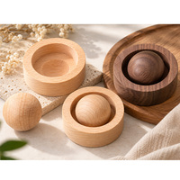 Diffuseur en bois de noyer noir, ornement créatif rond pour aromathérapie, décoration d'intérieur pour chambre et voiture, parfum d'huiles essentielles
