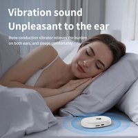 Appareil de santé intelligent multifonctionnel Conduction osseuse Support de téléphone à bruit blanc Compatibilité BT5.3 Carte TF Support pour le bureau et le sommeil