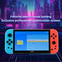 Nouvelle arrivée, console de jeu portable X80, écran HD de 7 pouces, console de jeu rétro portable, console de jeu vidéo, console de jeu rétro