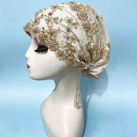 Foulards ethniques musulmans pour femmes, bonnets intérieurs, hijabs, couvre-chefs arabes, turbans, bonnets à strass, en dentelle, doux, respirants, pour usage quotidien