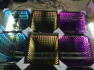 3D Infinity <strong>LED</strong> Matrix Mirror Dance Floor Video Stage Light DMX512 Control Mode - Product Image 2