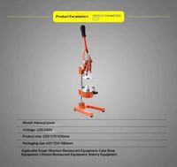 Presse-agrumes manuel extra-large de qualité commerciale REALMAX - Presse-agrumes manuel robuste pour comptoir pour jus d'orange frais