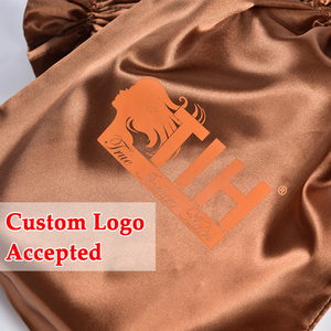 Cá Nhân Dây Kéo Tóc Giả Túi Biểu Tượng Tùy Chỉnh Bao Bì Lụa Tóc Mở Rộng Túi Satin Tóc Giả Túi Cho Tóc Bó - Product Image 3