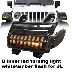 Conception Unique Double piste Led clignotant lumière séquentielle de garde-boue 12V LED DRL clignotant pour Jeep JL 2008 + - Product Image 2
