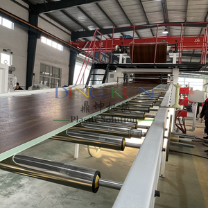 Línea de producción automática de láminas de mármol de PVC Dingkun, máquina de fabricación de láminas de mármol Artificial de PVC, línea de extrusión de Panel de mármol de PVC - Product Image 6