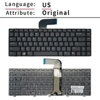 Clavier d'ordinateur portable US/UK/SP/BR/RU pour Dell Inspiron 14R N4110 M4110 N4050 M4040 N5050 M5050 M5040 N5040 P17S N4120 M4120 L502X
