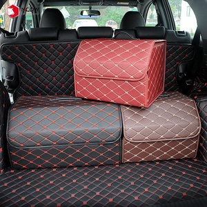 2021 Car Accessories Car Organizers Multi Compartments Large Capacity Foldable Collapsible Car Trunk Organizer Cargo Storage Box