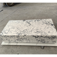 GOLDTOP STONE 5049 Nouveau design table basse en pierre de quartz blanc table de présentation Plinth Mobilier d'intérieur pour le salon