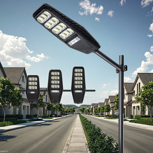 Wholesale 2000W Solar LED Street Lighting System 24V Industrial Double Arm IP66 Cheap Price with Power Supply - Product Image 1