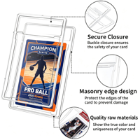 Vente directe usine – Protège-cartes de sport TCG en plastique haute transparence pour cartes gradées – Support de cartes pour collection de cartes à échanger
