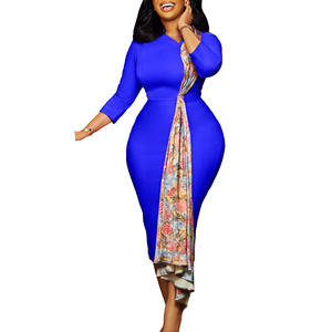 Vestidos Elegantes de Manga Tres Cuartos con Estampado Africano para Mujer Talla Grande, Estilo OL - Product Image 4