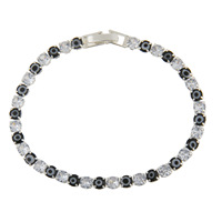 2024 nouveau Style européen mode-Style Unique INS Style Design oeil de chat Zircon couleur main chaîne monocouche cristal bijoux