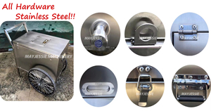 Venta caliente Helado Carro Remolque Camión de comida móvil <span class=keywords><strong>Mini</strong></span> tienda comercial Coche para la venta Italiano Gelato Cart Congelador - Product Image 4