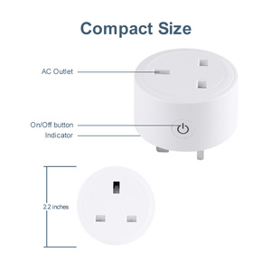 UK Standard TUYA <strong>Smart</strong> Life Alexa 16A Mini <strong>Socket</strong> <strong>Smart</strong> Wifi Plug UK - Product Image 2