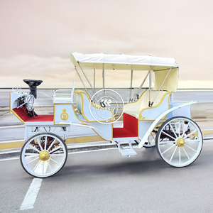 2025 Latest <strong>Horse</strong> Carriage With Crown Princess Wedding Classic Fashion <strong>Horse</strong> Drawn Carriage