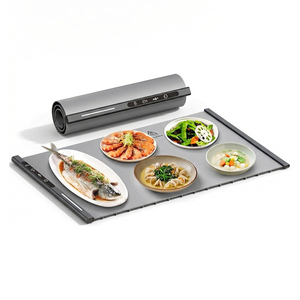 Tapis chauffant électrique pliable en silicone pour cuisine, flexible, pour garder les aliments au chaud, plaque chauffante enroulable pour aliments - Product Image 1
