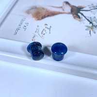 Vendeur chaud Sodalite Single Flare Plug avec rainure bouchons d'oreille Tunnel percé pierre naturelle Piercing bijoux en gros