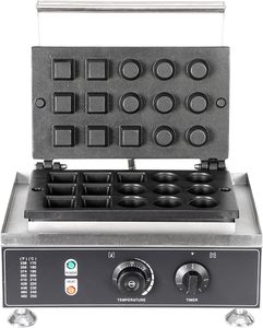 Machine à <span class=keywords><strong>Gaufres</strong></span> Commerciale Mini-Grille 15 Tartelettes, Appareil à <span class=keywords><strong>Petites</strong></span> Bouchées de <span class=keywords><strong>Gaufres</strong></span> pour Enfants, Réalise des Mini-<span class=keywords><strong>Gaufres</strong></span> Carrées et Circulaires - Product Image 1
