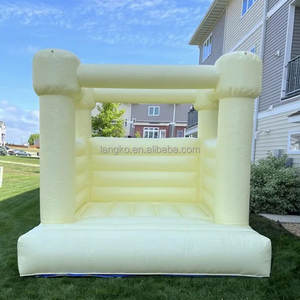 Castillo Inflable de PVC Resistente, Blanco, Hupfburg, <span class=keywords><strong>Casa</strong></span> de Brinco Inflable para Bodas, <span class=keywords><strong>Alquiler</strong></span> de Brincolines - Product Image 3