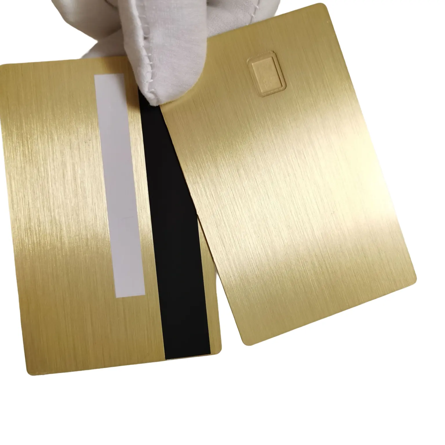 El precio de fábrica más nuevo personalizado 4442 y 4428 EMV Slot Chip Tira magnética 24K Espejo Oro Visa Tarjeta de crédito de metal en blanco