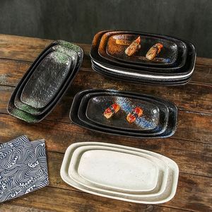 Factory Wholesale Wider Size Rectangular Shape Sushi Taco <b>Plates</b> 12 Inch Vintage Porcelain Eco-Friendly Japandi Restaurant - Product Image 2