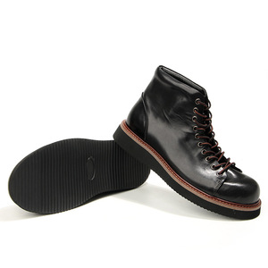 Nouvelle mode bottes à la mode haut <span class=keywords><strong>costume</strong></span> de travail bottes en cuir véritable pour hommes bottes de mode à la mode pour hommes - Product Image 6