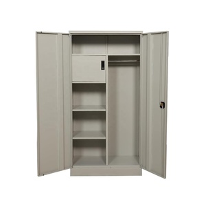 2 Door Steel <b>Locker</b> Cabinet Office Furniture KD Double Door Filing Storage Cabinet Two Door Steel Wardrobe <b>Locker</b> with Shelves - Product Image 4