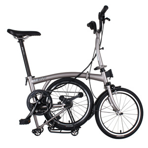 Bicicleta Plegable de <span class=keywords><strong>16</strong></span> Pulgadas, 6 Velocidades, Frenos C, Ligera, Portátil, con Marco de Acero de Tres Pliegues - Product Image 2