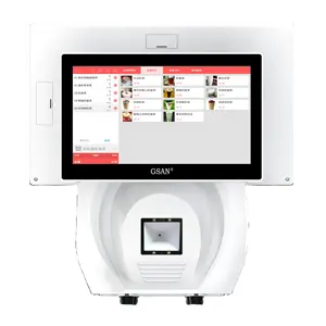 Low Power Consumption White Pos System Simple And Refined Design Pos System For Retail Shop