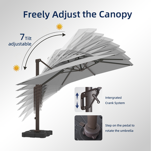 <span class=keywords><strong>Parasol</strong></span> de <span class=keywords><strong>terrasse</strong></span> cantilever rectangulaire géant 10*13FT <span class=keywords><strong>pour</strong></span> piscine, hôtel, <span class=keywords><strong>terrasse</strong></span> - Livraison rapide depuis les États-Unis - Product Image 4