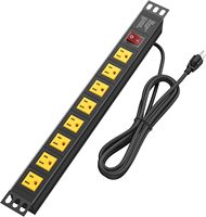 Multiprise de protection contre les surtensions à montage en rack OEM/ODM, 10 prises CA industrielles 20A, certifiée ETL pour usage hospitalier, garantie 3 ans