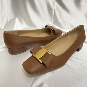 Mocassins plats en cuir de veau à bout carré avec boucle nœud papillon pour femme, grandes tailles, personnalisables avec logo, du 35 au 43 - Product Image 6