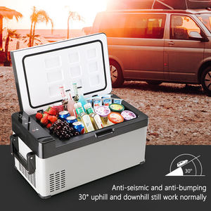 ثلاجة صغيرة سعة 30 لتر 12/24 فولت للسيارة، فريزر محمول، كمبروسر متنقل، مبرد سيارة للفواكه والمشروبات - Product Image 4