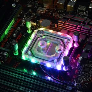 Refroidisseur liquide pour processeur Socooler C59X-INTEL 5V Premium Copper, pour PC de jeu, haute performance, tête de refroidissement par eau, ventilateur de boîtier d'ordinateur 4 broches - Product Image 3