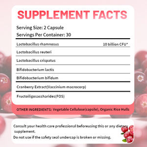 Özel etiket kızılcık probiyotikler kapsül kadınlar için yoni probiyotik çıkar - Product Image 5