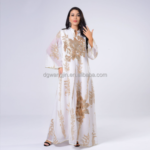 Abito Musulmano Elegante e alla Moda, Taglie Forti, Abbigliamento Islamico Personalizzato, Abaya con Strass per Donna, Vendita all'Ingrosso - Product Image 3