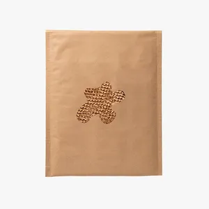 100% compostabile stampa personalizzata Logo Kraft cuscino in carta a nido d'ape Mailer