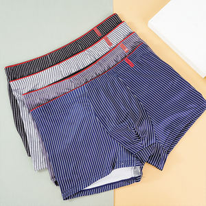 पुरुषों की पैंटी पॉलिएस्टर अंडरवियर बॉक्सर की लुभावनी व्यक्तित्व अंडरपैंट स्ट्रिप फैशन मिड कमर बॉक्सर - Product Image 1