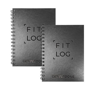 Oem A5 sức khỏe Tracker tập thể dục Tạp Chí kế hoạch xoắn ốc ràng buộc đăng nhập cuốn sách cho tập luyện giảm cân phù hợp với Tạp Chí yên khâu hộp - Product Image 1