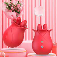 TMM Rose Toy Vibrator mit 10 Geschwindigkeiten USB-Aufladung & IPX6 Wasserdicht für Klitoris-/Nippelstimulation Paare Vorspiel-Vergnügen