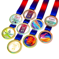 Médaille personnalisée Sports Metal Medals Plaque en cristal haut de gamme et trophée pour compétition d'activités pour enfants