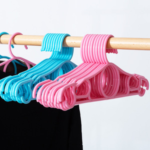 <b>Plastic</b> Clothes Hangers Thickened Rectangle <b>Hook</b> Type For Home Dormitory Student Use - Product Image 1