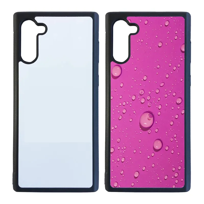 Sublimation Rohlinge Handy hülle für Samsung Note 10 Plus Blank Print able DIY Anpassen Hitze presse Protective Slim Case
