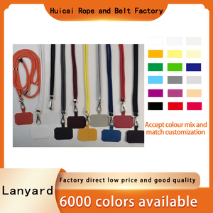 2024 New customized Polyester Phụ kiện điện thoại có thể điều chỉnh dây đeo điện thoại với chuỗi kim loại Keychain điện thoại treo dây đeo - Product Image 2