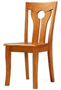 T212ไม้โอ๊คแบบชนบท + โต๊ะรับประทานอาหาร C310 & เก้าอี้ด้านบนสี่เหลี่ยมและคว่ำพร้อมฐานเสากว้างสำหรับบ้านห้องครัวห้องนั่งเล่น - Product Image 4